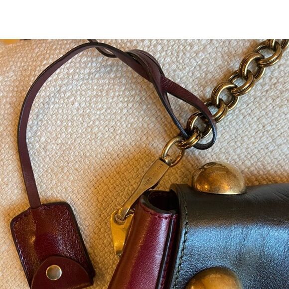 Marc Jacobs Studded Leather Shoulder Bag Like New 12 1/2” X 10” X 3” Stunning - Picture 4 of 5